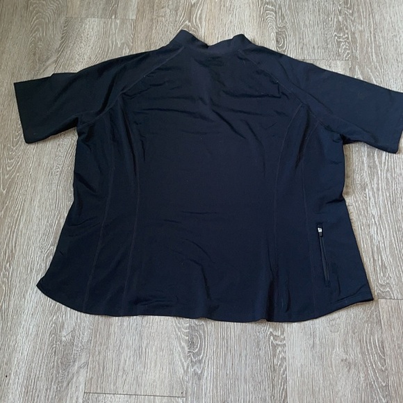 Coolibar Women's Freestyle Short Sleeve Rash Guard UPF 50+ size xxl swim black - Picture 7 of 7